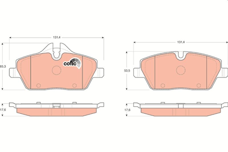 TRW GDB1611 Brake Pad Set, disc brake