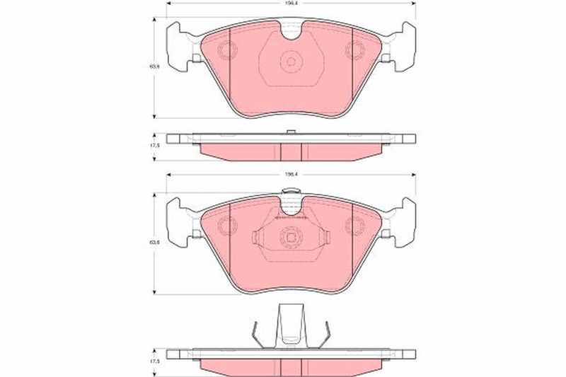 TRW GDB1619 Brake Pad Set, disc brake