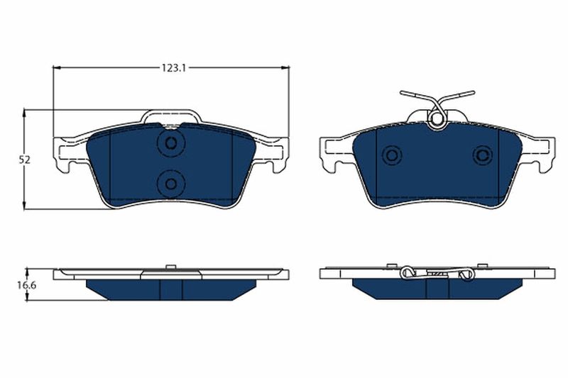 TRW GDB1621BTE Brake Pad Set, disc brake