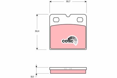 Brake Pad Set, disc parking brake TRW GDB1641