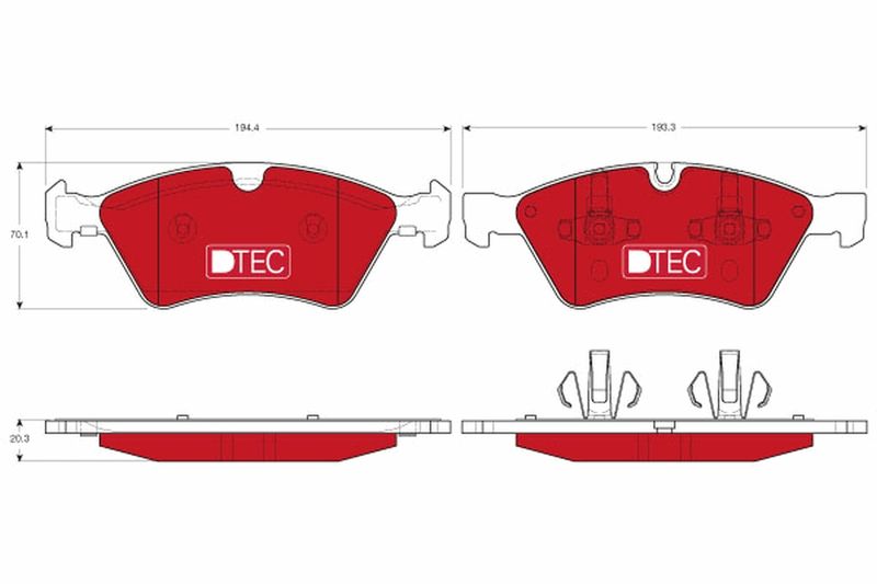 TRW GDB1642DTE Brake Pad Set, disc brake