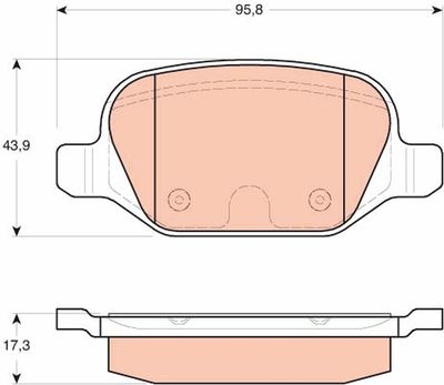 Brake Pad Set, disc brake TRW GDB1646
