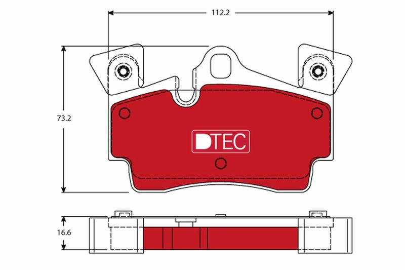 TRW GDB1652DTE Brake Pad Set, disc brake