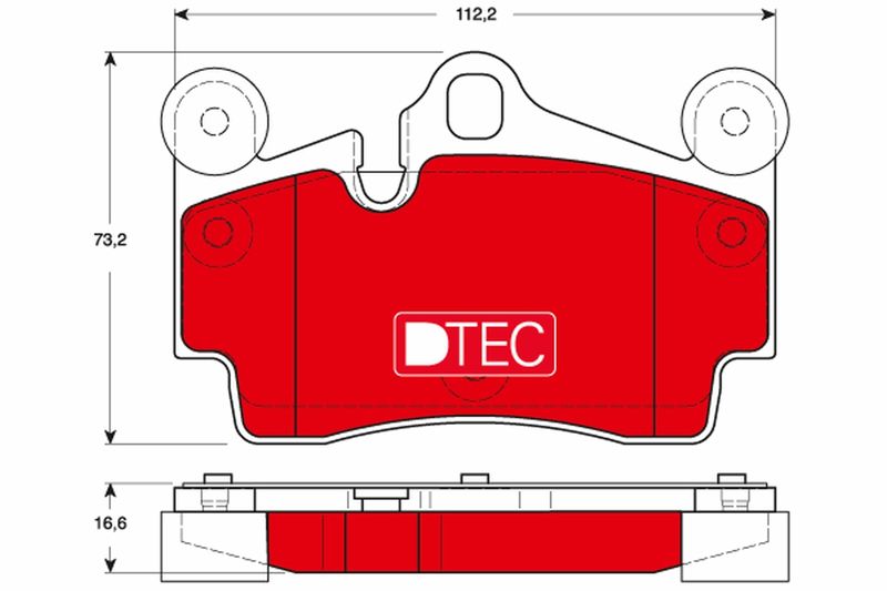 TRW GDB1653DTE Brake Pad Set, disc brake