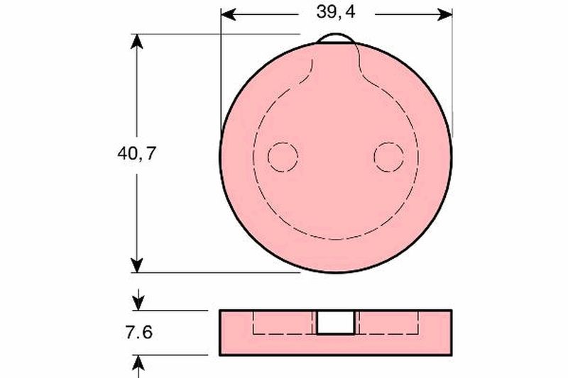 TRW GDB166 Brake Pad Set, disc parking brake