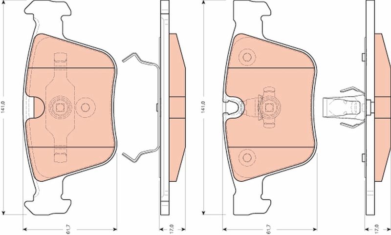 TRW GDB1675 Brake Pad Set, disc brake