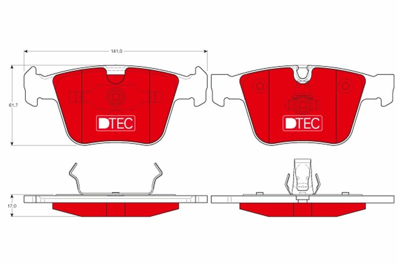 TRW GDB1675DTE Brake Pad Set, disc brake