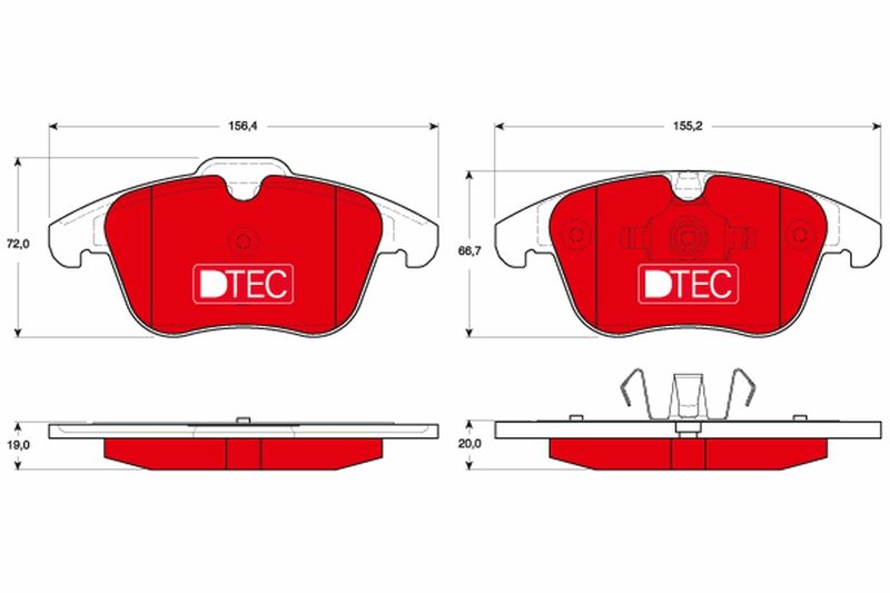 TRW GDB1683DTE Brake Pad Set, disc brake