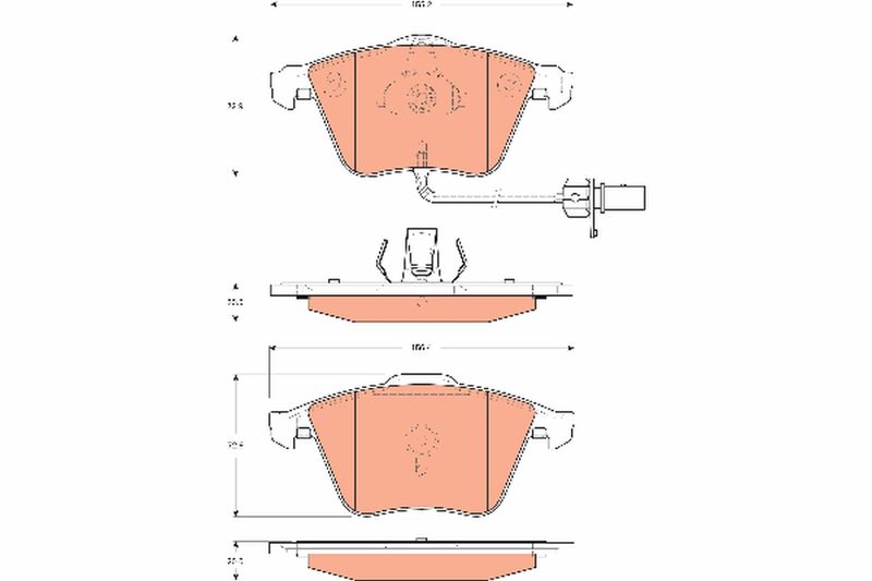 TRW GDB1689 Brake Pad Set, disc brake