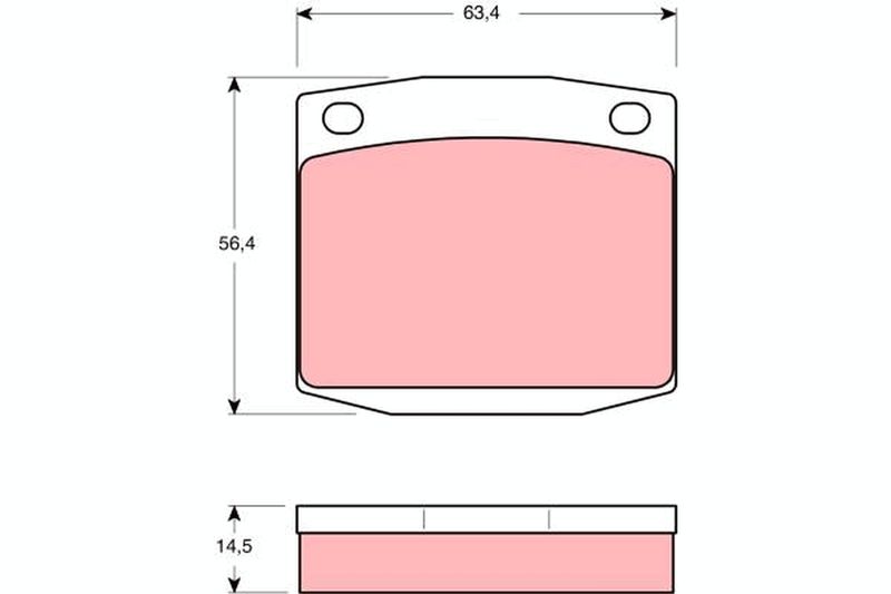 TRW GDB169 Brake Pad Set, disc brake