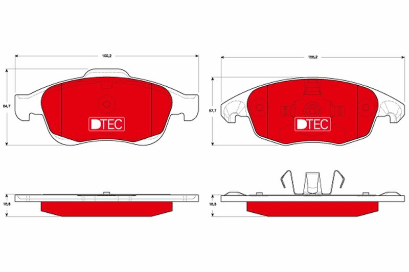TRW GDB1690DTE Brake Pad Set, disc brake