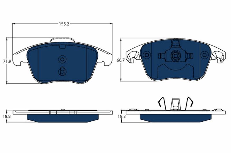 TRW GDB1691BTE Brake Pad Set, disc brake