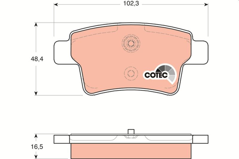 TRW GDB1692 Brake Pad Set, disc brake