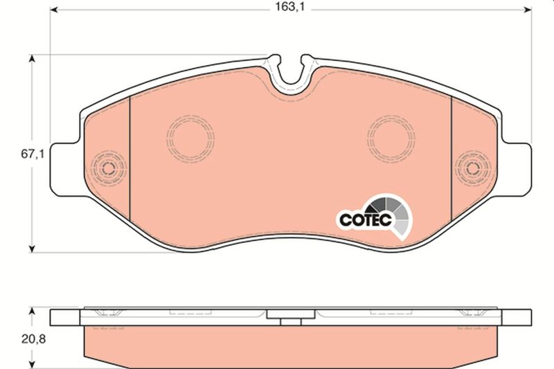 TRW GDB1698 Brake Pad Set, disc brake
