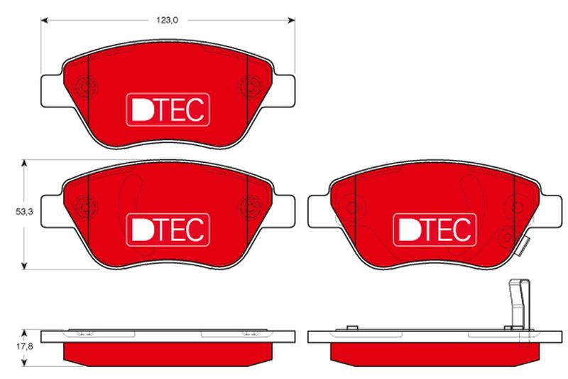 TRW GDB1700DTE Brake Pad Set, disc brake
