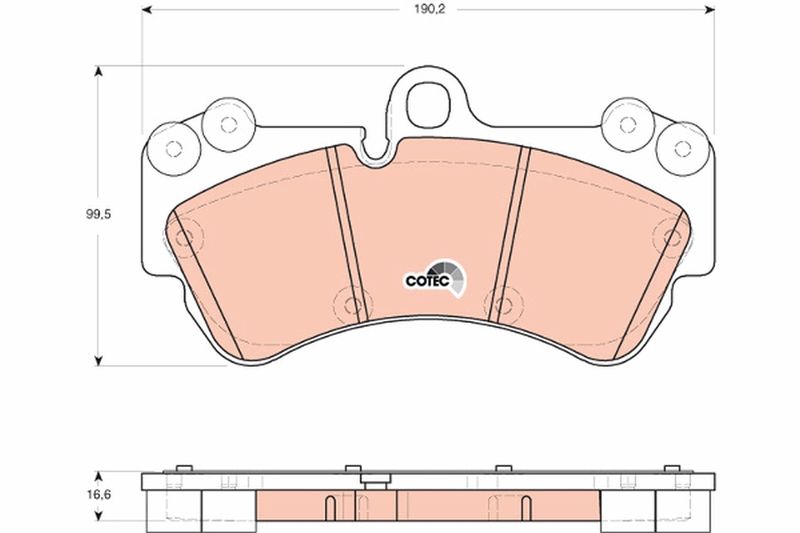 TRW GDB1720 Brake Pad Set, disc brake