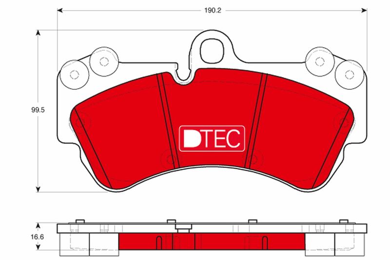 TRW GDB1720DTE Brake Pad Set, disc brake