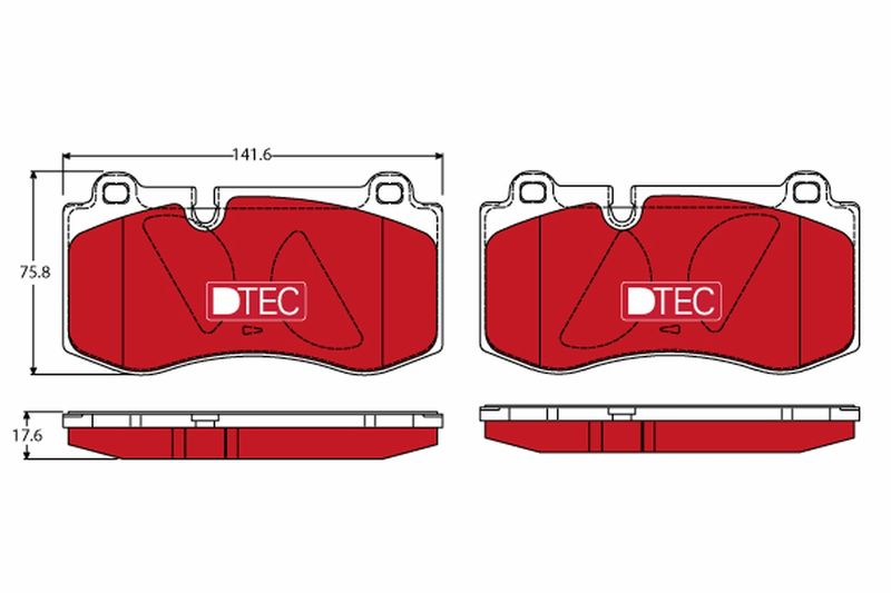 TRW GDB1733DTE Brake Pad Set, disc brake