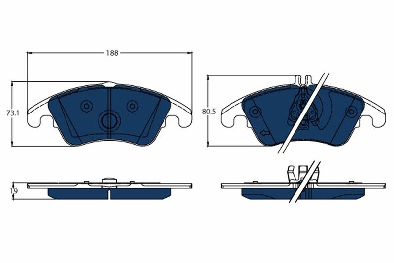 TRW GDB1737BTE Brake Pad Set, disc brake