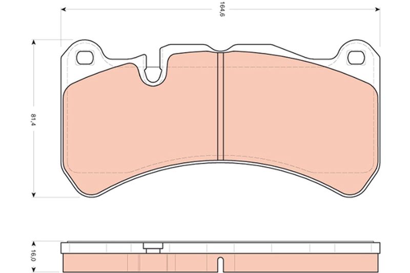TRW GDB1739 Brake Pad Set, disc brake