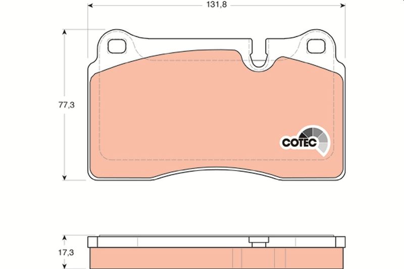 TRW GDB1743 Brake Pad Set, disc brake