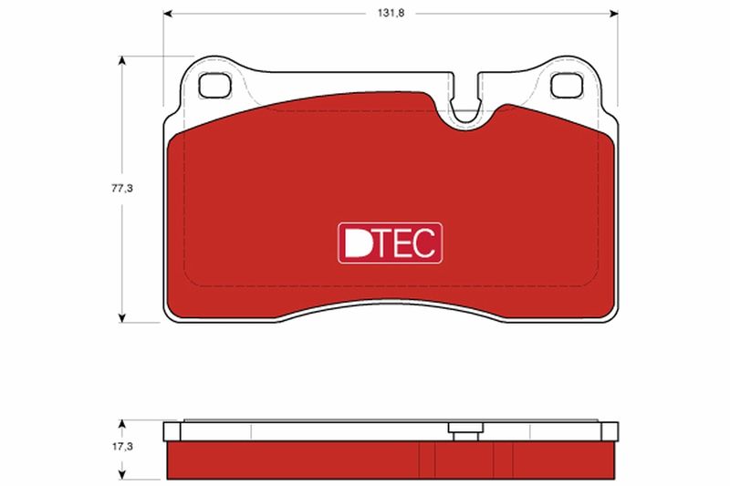 TRW GDB1743DTE Brake Pad Set, disc brake