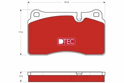 Brake Pad Set, disc brake TRW GDB1743DTE