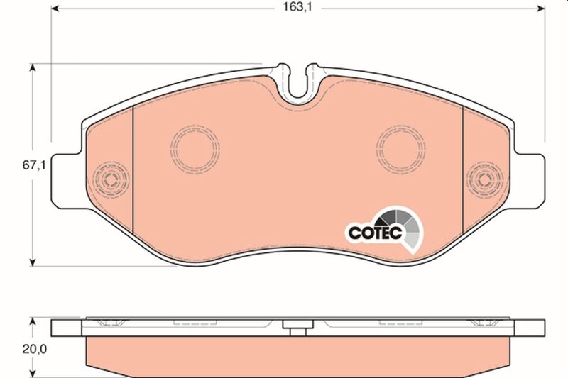 TRW GDB1747 Brake Pad Set, disc brake