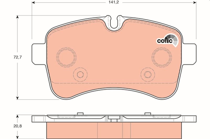 TRW GDB1748 Brake Pad Set, disc brake