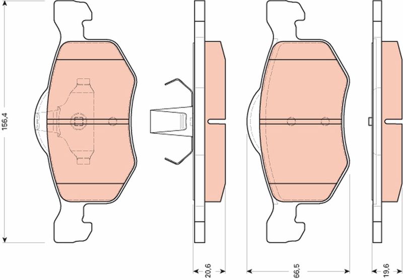 TRW GDB1753 Brake Pad Set, disc brake
