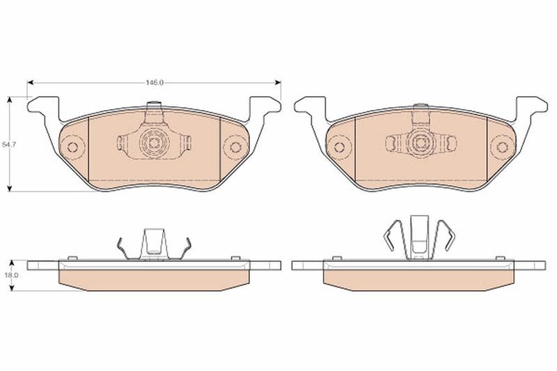TRW GDB1754 Brake Pad Set, disc brake