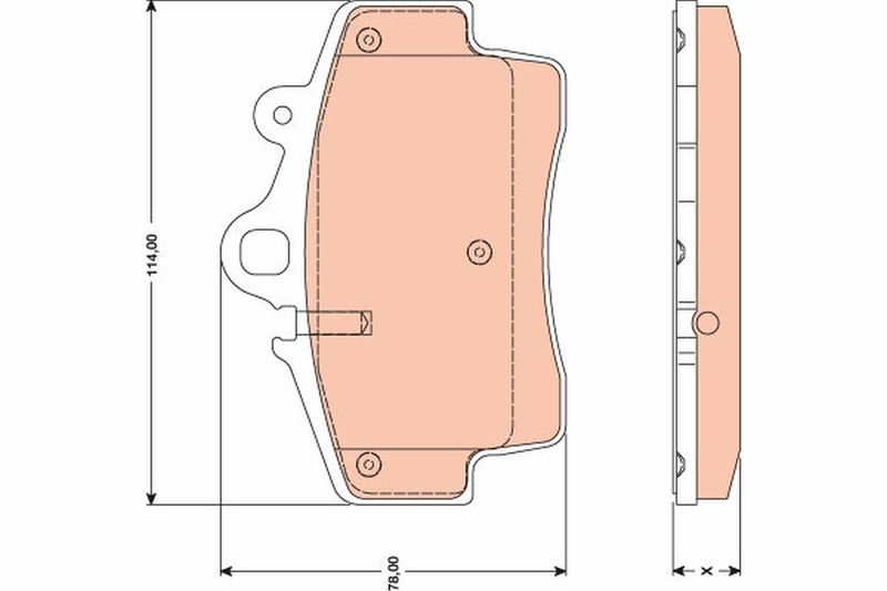 TRW GDB1756 Brake Pad Set, disc brake