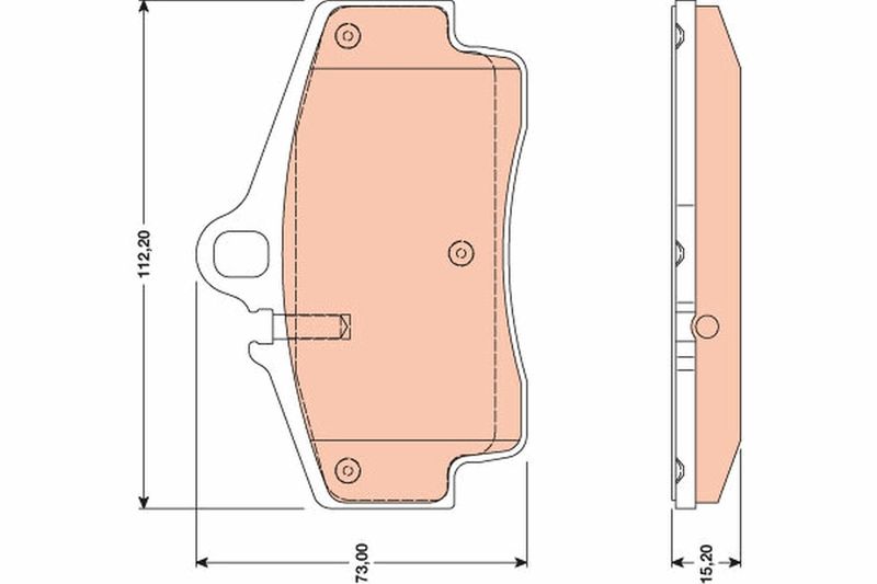 TRW GDB1757 Brake Pad Set, disc brake