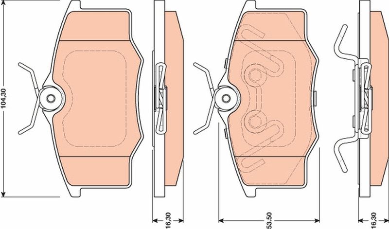 TRW GDB1759 Brake Pad Set, disc brake