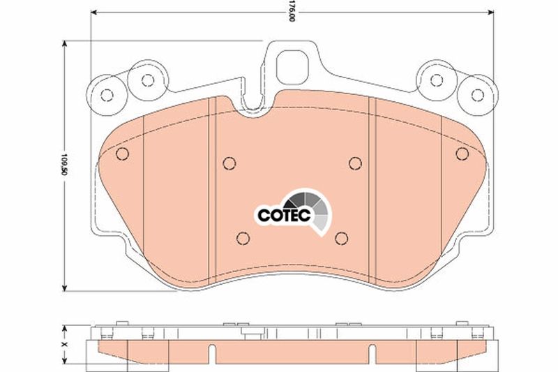 TRW GDB1764 Brake Pad Set, disc brake