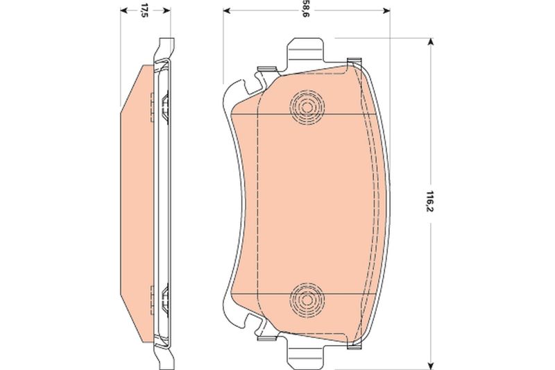 TRW GDB1769 Brake Pad Set, disc brake