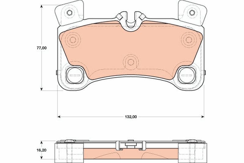TRW GDB1775 Brake Pad Set, disc brake