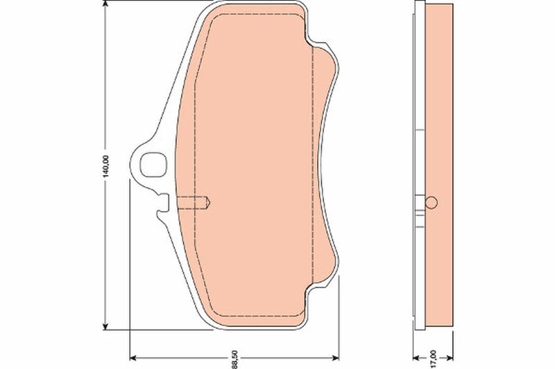TRW GDB1777 Brake Pad Set, disc brake