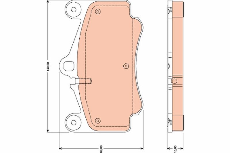 TRW GDB1778 Brake Pad Set, disc brake