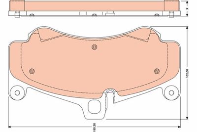 Brake Pad Set, disc brake TRW GDB1779
