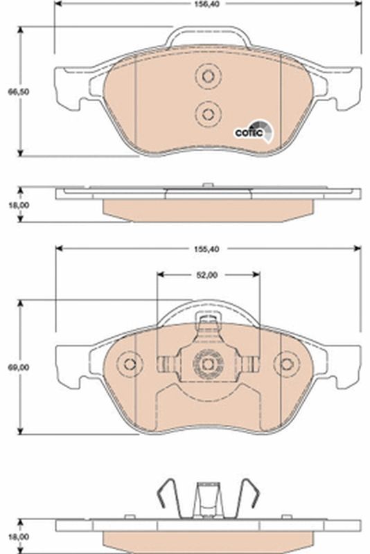 TRW GDB1787 Brake Pad Set, disc brake