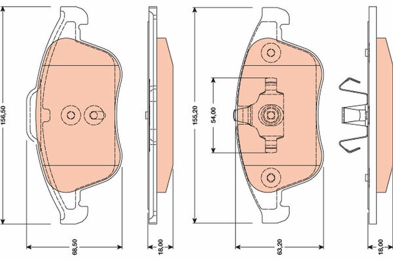 TRW GDB1788 Brake Pad Set, disc brake