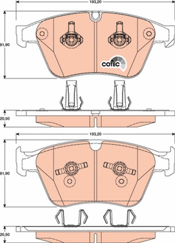 TRW GDB1794 Brake Pad Set, disc brake
