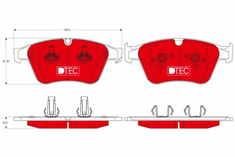 TRW GDB1794DTE Brake Pad Set, disc brake