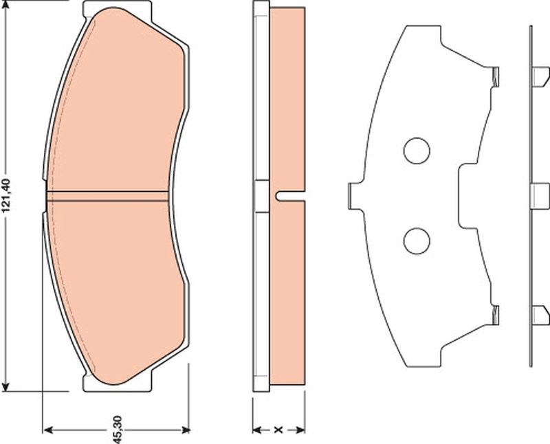 TRW GDB1796 Brake Pad Set, disc brake