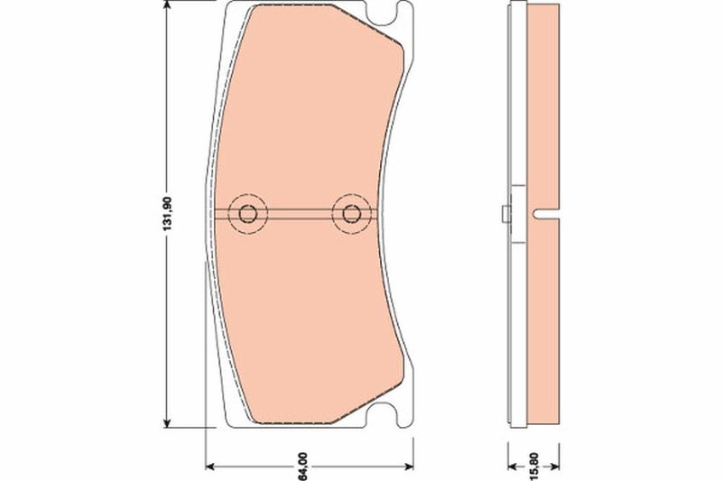 TRW GDB1801 Brake Pad Set, disc brake