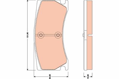 Brake Pad Set, disc brake TRW GDB1801