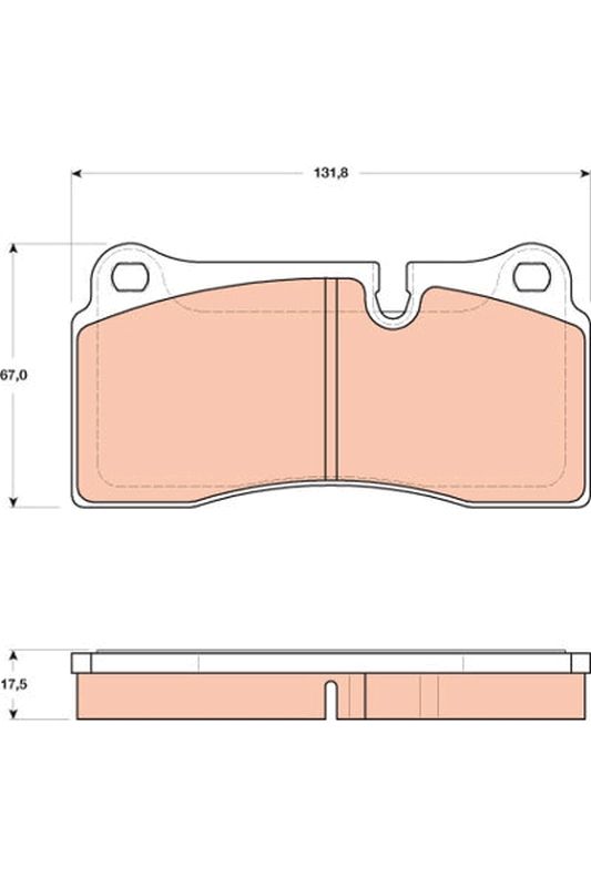 TRW GDB1816 Brake Pad Set, disc brake