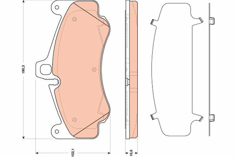 TRW GDB1817 Brake Pad Set, disc brake
