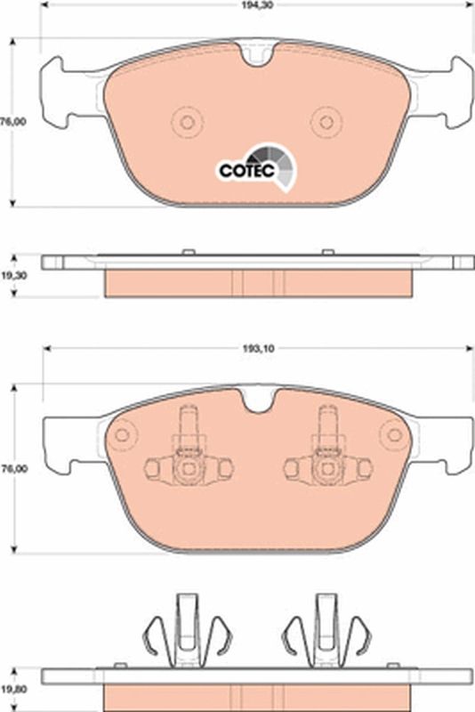 TRW GDB1821 Brake Pad Set, disc brake